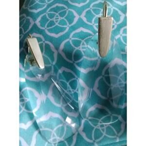 Kendra Scott NEW Maize Clear Faceted Crystal Stones Brushed Light Gold Earrings